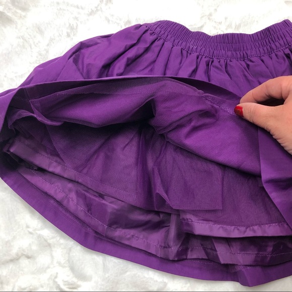 Janie and Jack Purple Tulle Lined Skirt size 2T - Picture 7 of 8